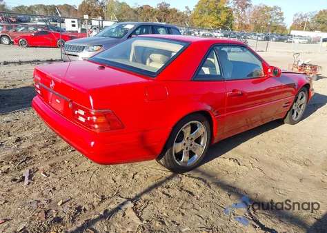 2000 Mercedes-Benz Sl 500 из США, поврежденный, VIN WDBFA68F7YF190261